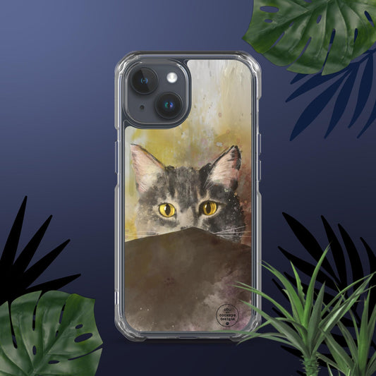 Peeking Cat iPhone Case