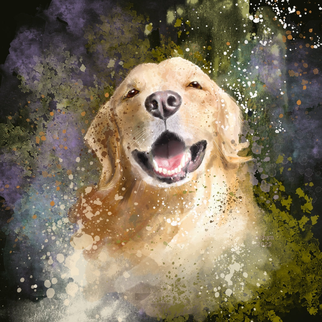 Smiling Golden Retriever 