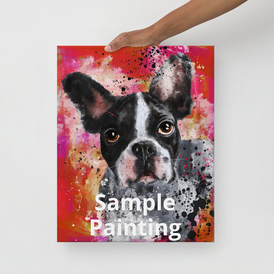 Large Pet Portrait on Canvas