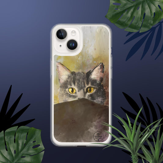 Peeking Cat iPhone Case